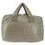 CHANEL Borsa Tote Cocoon Nylon Grigio Argento CC Auth BA5928 Marrone - vista 2