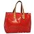 LOUIS VUITTON Monogram Vernis Reade PM Borsa a Mano Rossa M91088 LV Auth 141534 Rosso