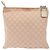 Borsa a Spalla GG Canvas Sherry Line Gucci Rosa Argento Kaki 145809 Auth 141421 Cachi - vista 3