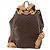 Céline CELINE Macadam Canvas Backpack PVC Leather Brown Gold Auth ep10632 Golden - view 3