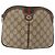 Gucci Borsa GG Supreme Web Sherry Line in PVC beige e oro 904 02 047 Auth 142653 D'oro - vista 2