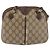 Gucci Borsa GG Supreme Web Sherry Line in PVC beige e oro 904 02 047 Auth 142653 D'oro - vista 3