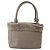 Borsa a mano Vala in pelle beige e oro Auth BA5832 di Salvatore Ferragamo D'oro - vista 3