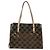 Salvatore Ferragamo Borsa a Spalla Gancini in Vinile Marrone Argento Auth 135345 - vista 3