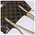 Salvatore Ferragamo Borsa a Spalla Gancini in Vinile Marrone Argento Auth 135345 - vista 6