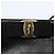 Borsa a Spalla Vala in Pelle Nera e Oro Auth BA6076 di Salvatore Ferragamo Nero D'oro - vista 14