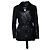 Schwarze gesteppte Lederjacke von Chanel 2006