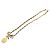 Collana choker in strass vintage Chanel D'oro - vista 4