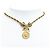 Collana choker in strass vintage Chanel D'oro - vista 8
