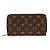 Cartera Zippy Monogram Louis Vuitton Castaño