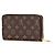 Cartera Zippy Monogram Louis Vuitton Castaño - vista 2