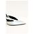 Attico Silberne Leder-High Heels - Ansicht 2