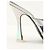 Attico Silberne Leder-High Heels - Ansicht 3