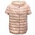 Chaqueta de plumas de nylon ultraligera Herno Greta rosa claro 2019 de manga corta