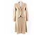 Conjunto de tweed de dos piezas COCO Mark de Chanel Beige