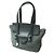 Autre Marque Bolso tote híbrido de abacá y cuero TOFF&LOADSTONE Gris Azul marino