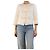 Ermanno Scervino Creme Pufferjacke mit Raffia-Besatz - Größe UK 8 Roh