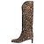 Longchamp Bota de leopardo até o joelho La Cavalière - tamanho EU 39