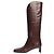 Longchamp La Cavalière oxblood knee high leather boots high leather boots - size EU 39