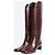 Longchamp La Cavalière oxblood knee high leather boots high leather boots - size EU 39 - view 2