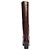 Longchamp La Cavalière oxblood knee high leather boots high leather boots - size EU 39 - view 3
