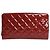 Chanel Rote 2012 patentierte gesteppte CC Timeless Clutch - Ansicht 2
