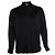 Camisa de seda negra a rayas Saint Laurent Negro