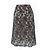 Falda de seda y encaje Chanel P64618V60643 Negro