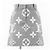 Jupe en laine et soie Monogram géant Louis Vuitton Gris