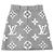 Jupe en laine et soie Monogram géant Louis Vuitton Gris - vue 11