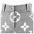 Jupe en laine et soie Monogram géant Louis Vuitton Gris - vue 3