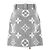 Jupe en laine et soie Monogram géant Louis Vuitton Gris - vue 9