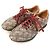 Sneakers stringate Gucci Palace GG Supreme con logo in metallo Marrone