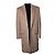 Balmain, beige wool overcoat with gold buttons