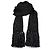 Sciarpa oversize in maglia chunky Saint Laurent Nero D'oro