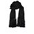 Sciarpa oversize in maglia chunky Saint Laurent Nero D'oro - vista 5