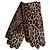 Guantes de pelo de ternera leopardo Raf Simons Castaño - vista 4