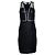 Autre Marque Sachin + Babi, schwarzes Mini-Kleid mit Patches