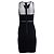 Autre Marque Sachin + Babi, schwarzes Mini-Kleid mit Patches - Ansicht 3