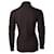 Hermès, gerippter brauner Rollkragenpullover  - Ansicht 2