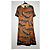 Gucci Vestido Animalium de Seda con Estampado de Salamandra Azul Bronce - vista 2