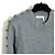 Chloé Top Pull Croquet FR38 Grey Wool Fully Buttoned Sweater UK10 US8 Chloe Gris - vue 2