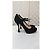 Décolleté Prada Mary Jane in camoscio nero - vista 4