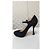 Décolleté Prada Mary Jane in camoscio nero - vista 5