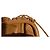Bottega Veneta Borsa a tracolla The Mini Pouch in agnello marrone cammello - vista 13