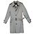 Trench Burberry London in cotone nero e bianco