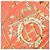 Foulard in seta Hermès Catch Your Dreams 90 arancione corallo - vista 4