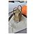 Hermès Mini Lindy II Verso in Pelle Swift Beige Marfa Grigio antracite - vista 5