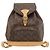 Zaino Montsouris MM Louis Vuitton Marrone Monogramma - vista 2