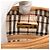Borsa a spalla in pelle marrone Burberry Caramello - vista 5